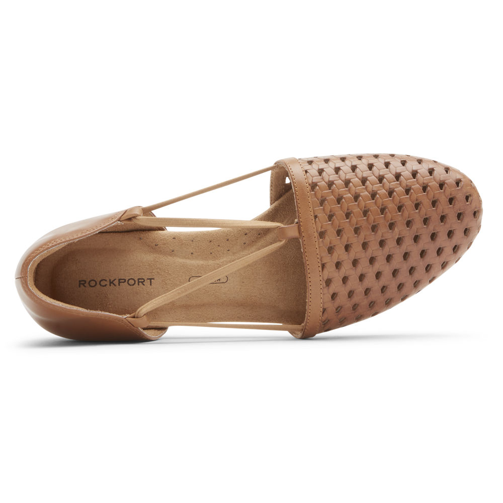 Rockport Flats Sko Dame Rosa - Reagan Perforated - JOXD14290